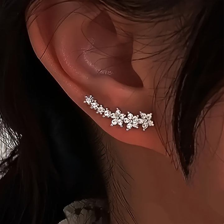 Elena | Light Catching Floral Earrings
