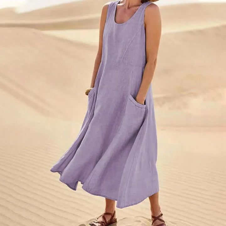 Tina Summer Linen Dress