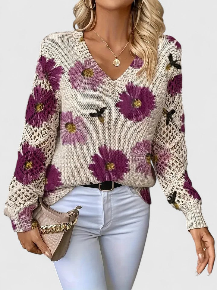 TAHLIA | COMFORT FLORAL SWEATER