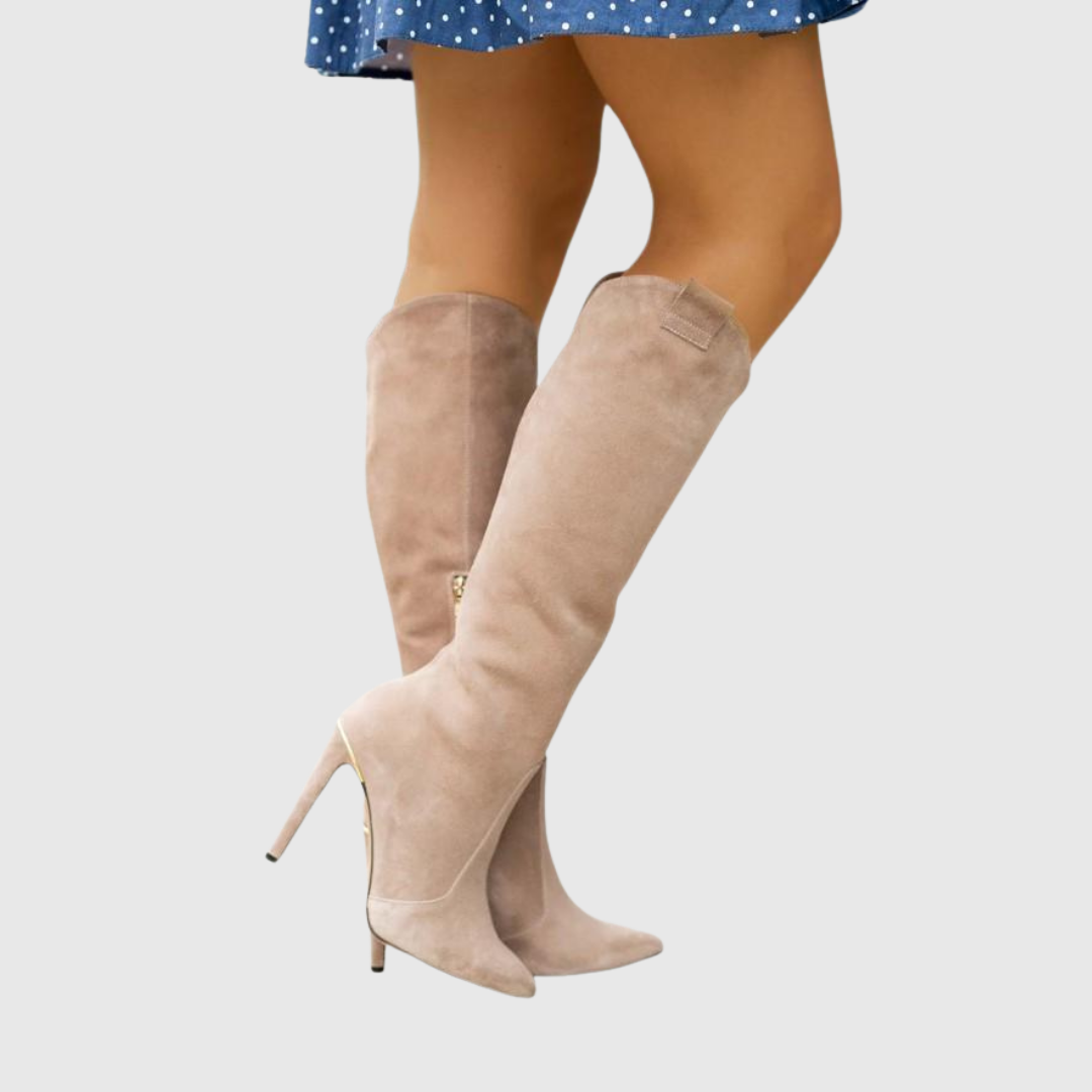 Aureline | Chic Stiletto Leather Boots