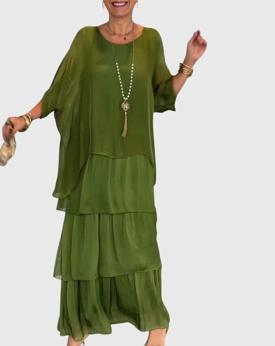 Elara Grace Flow Dress