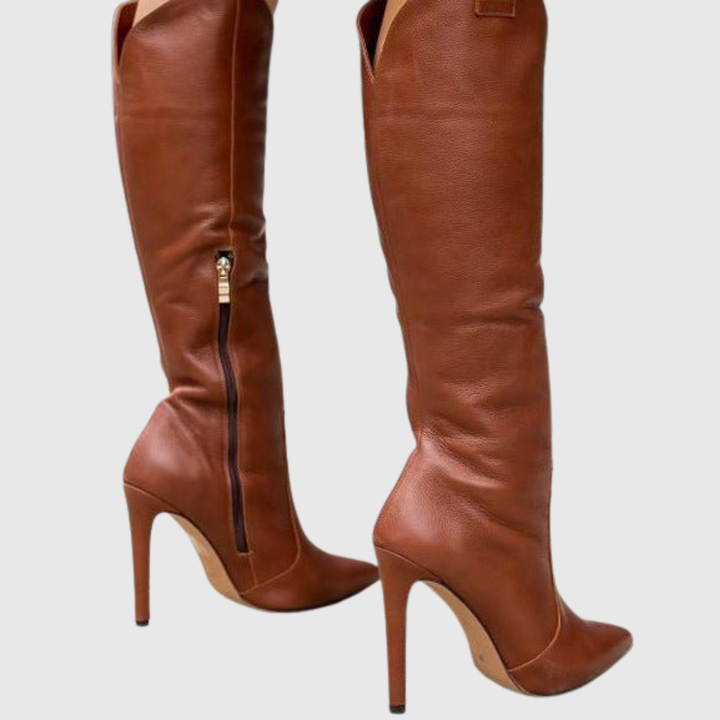 Aureline | Chic Stiletto Leather Boots