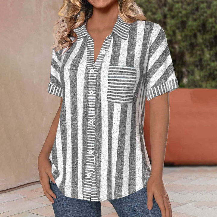 Casual Striped Blouse