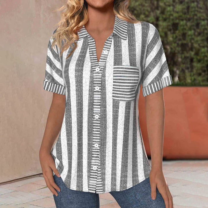 Casual Striped Blouse