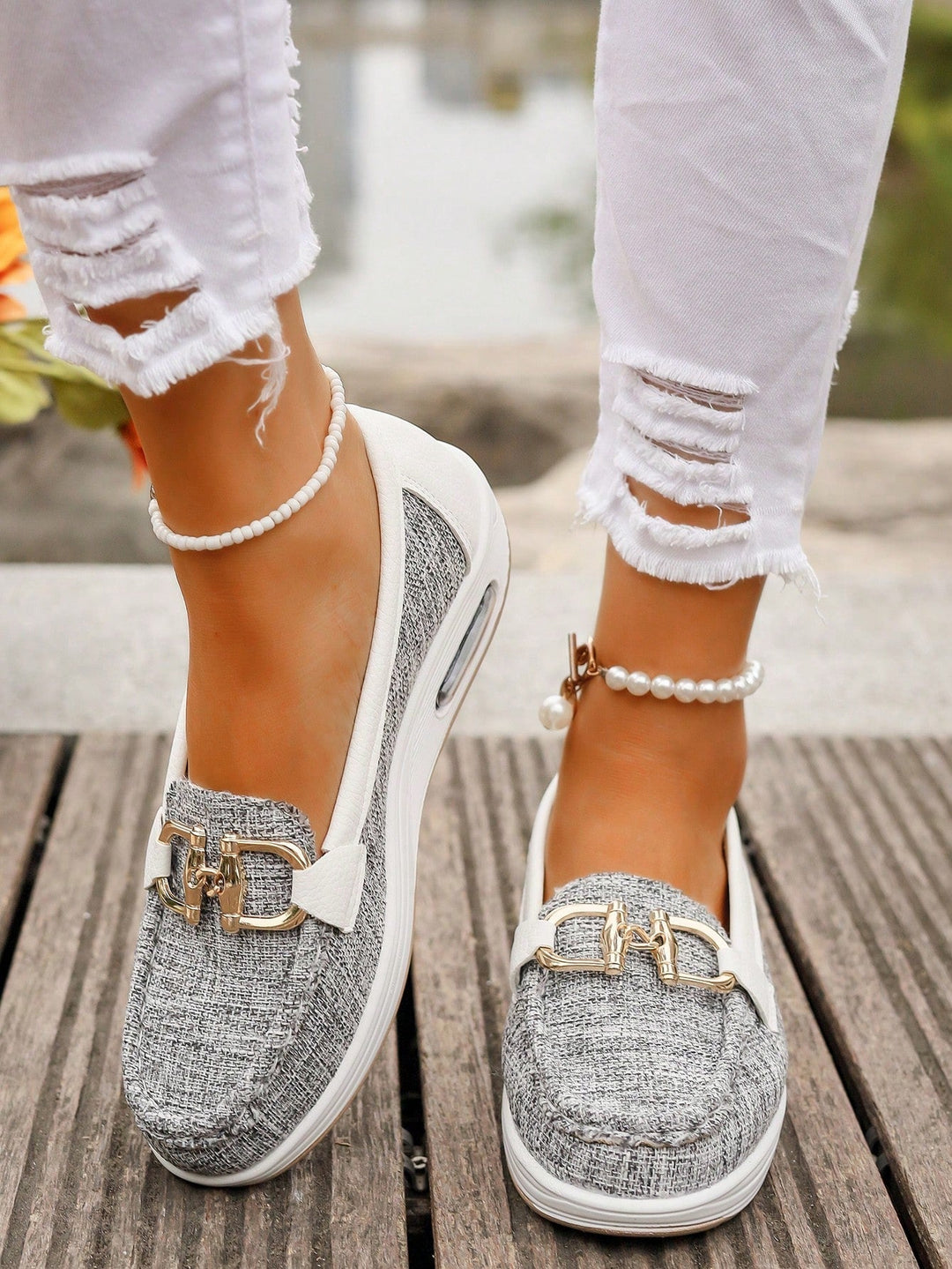 Ellie - Flat Buckle Loafers