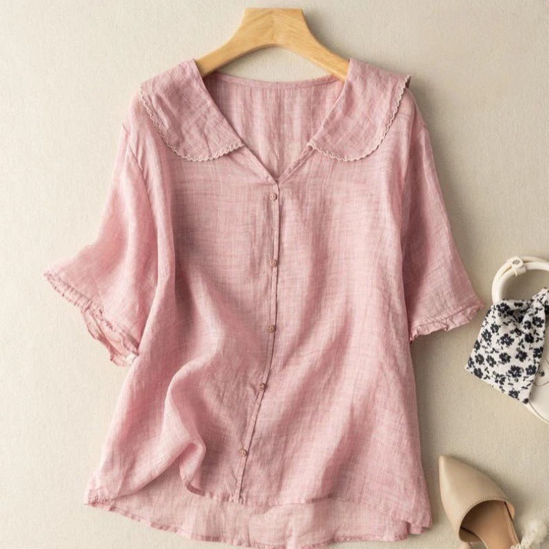 Millicent | The Vintage Scalloped Collar Blouse