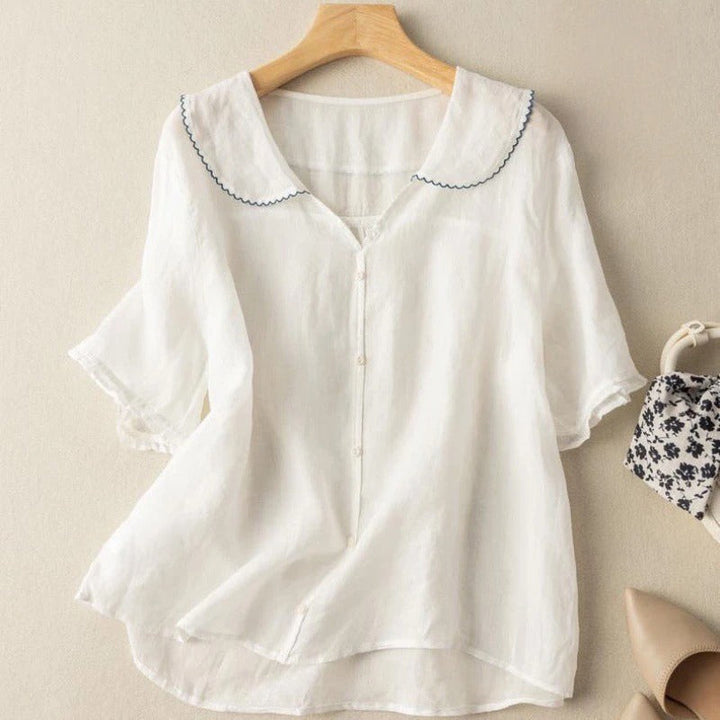 Millicent | The Vintage Scalloped Collar Blouse