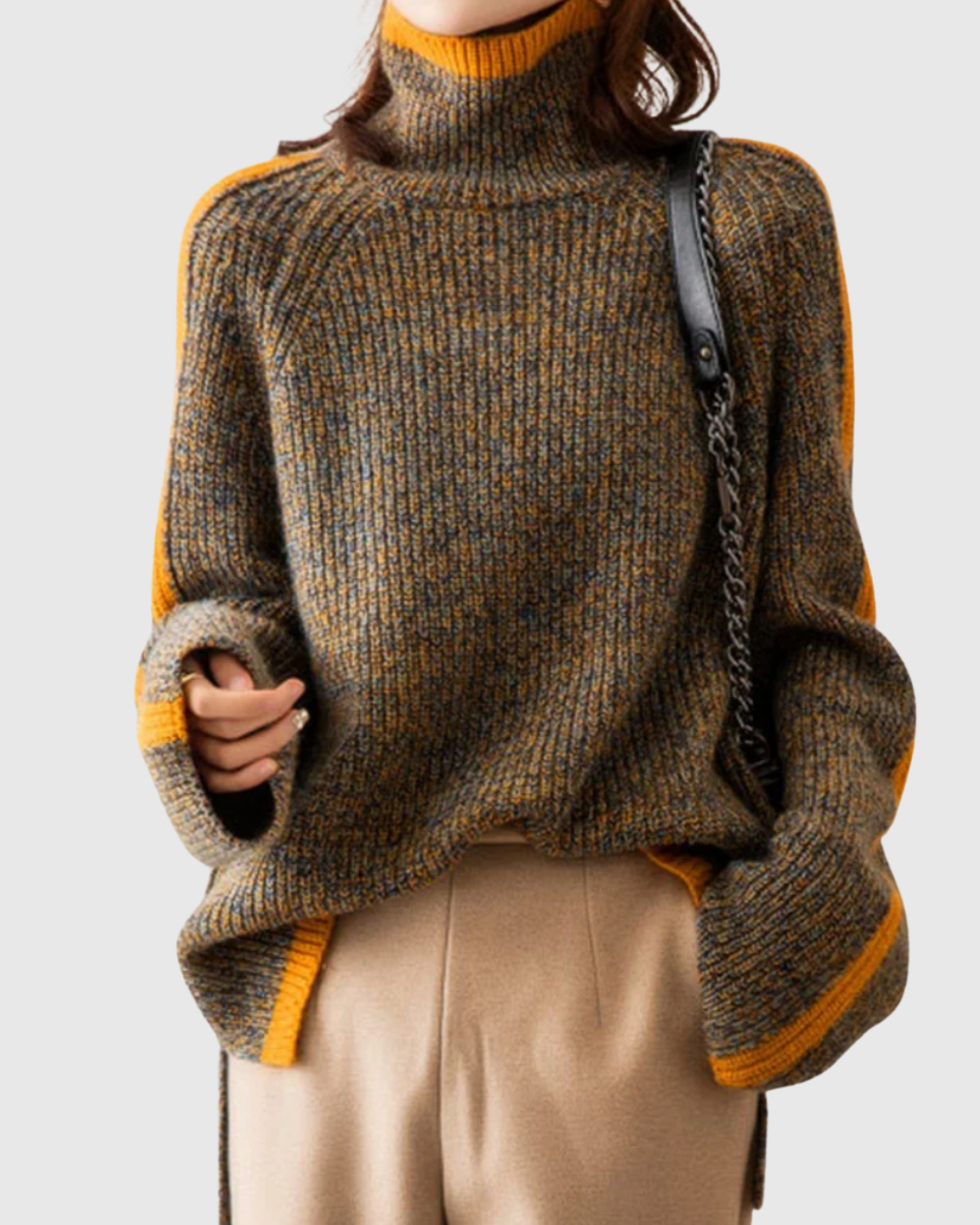 THALIRA | TURTLENECK SWEATER