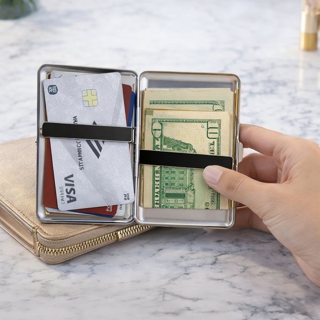 Marlow Élan™ RFID Card & Cash Case — Effortless Style, Always Secure