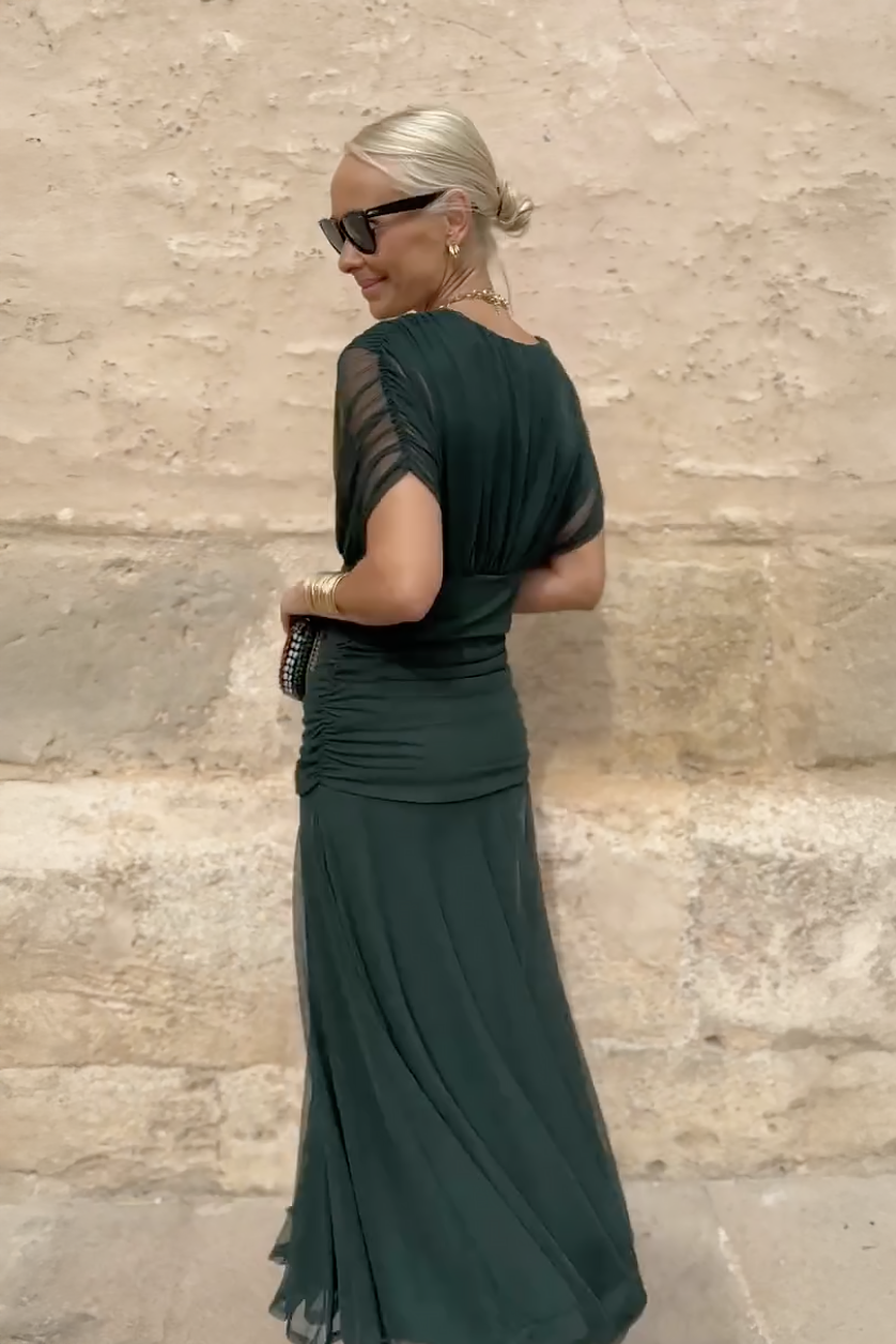 Eleanor Grace V-Neck Maxi Dress