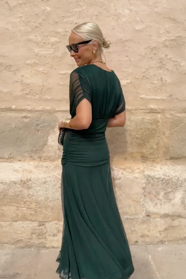 Eleanor Grace V-Neck Maxi Dress