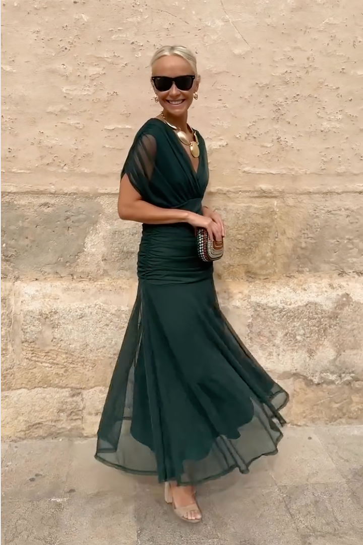 Eleanor Grace V-Neck Maxi Dress