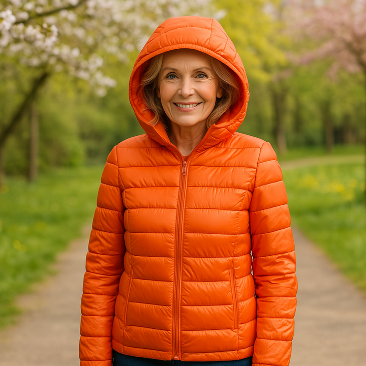 Metta Transitional Padded Jacket | Orange