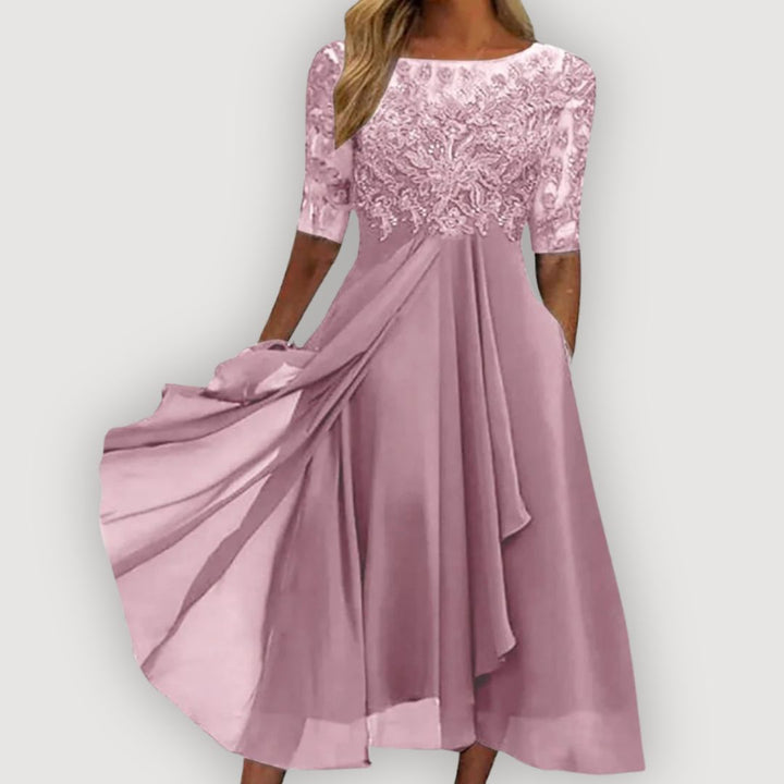 Hawthorne Midi Dress with Soft Shape and Gentle Definition
