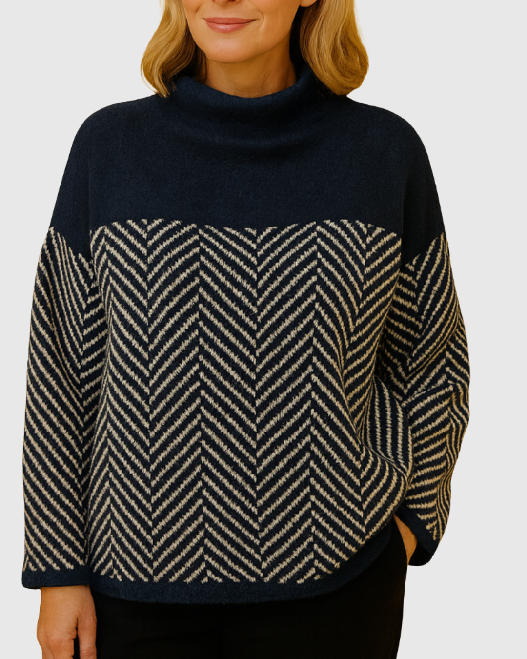 TAMSIN | COTTON TURTLENECK SWEATER