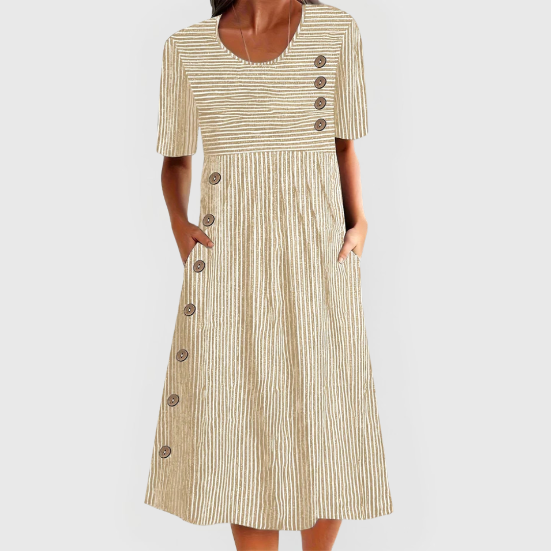 Breathable Comfort Midi Dress