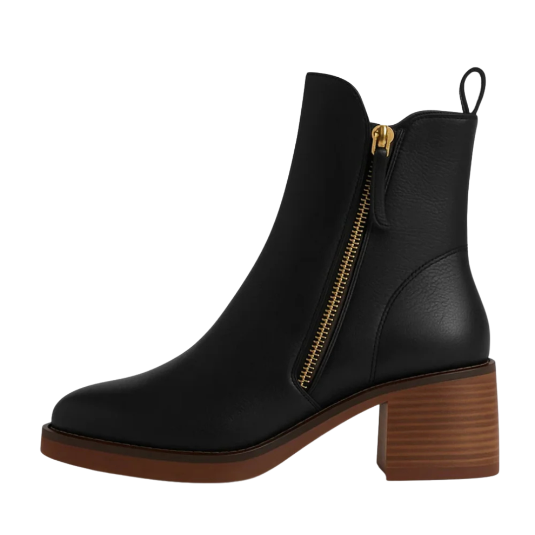 LEONIRA™ | LEATHER ANKLE BOOTS