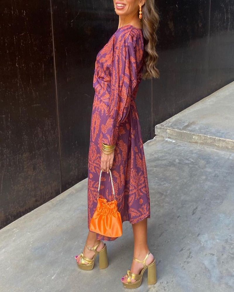 SERENA™ Flattering Comfort Wrap Maxi Dress