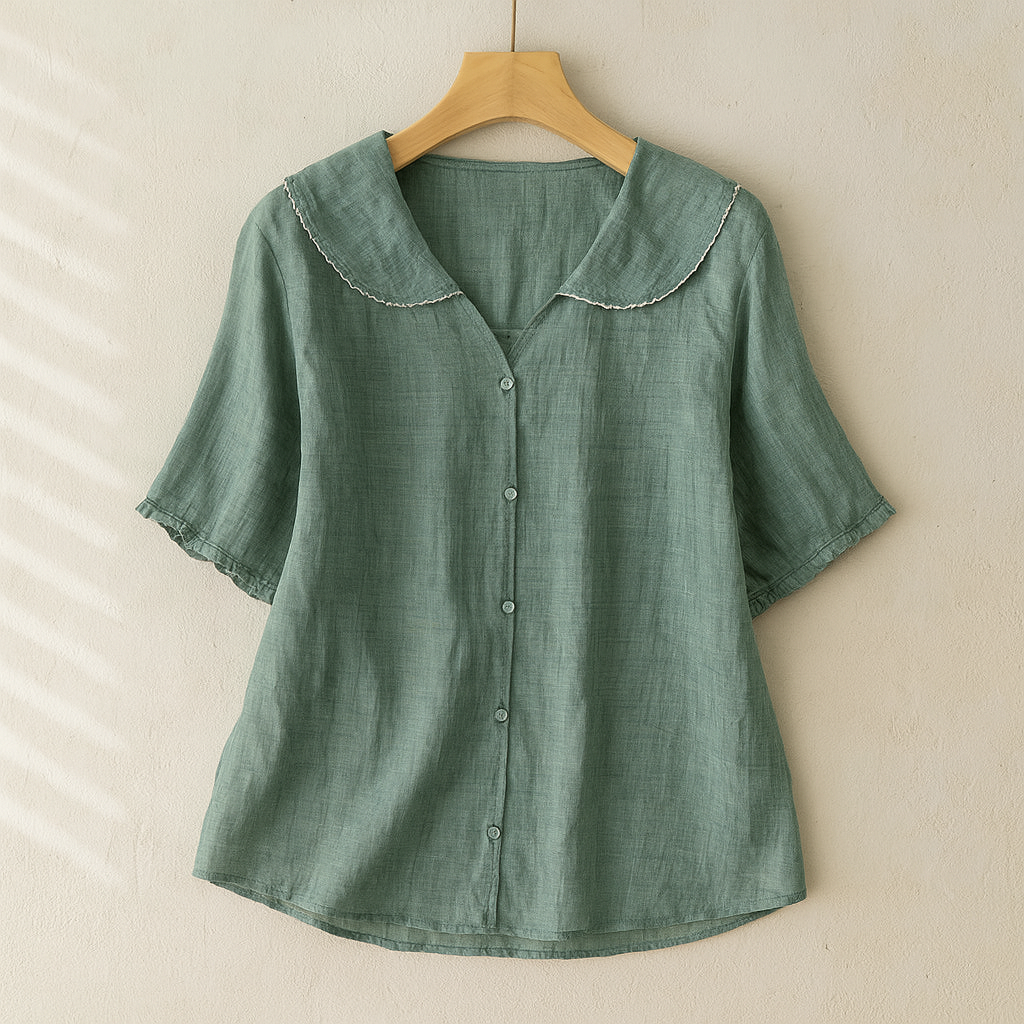 Winifred | The Scalloped Collar Airy Blouse