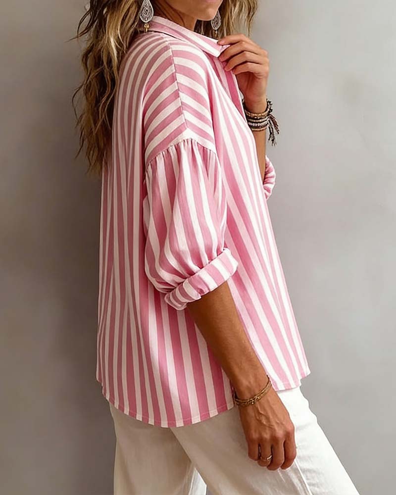 Nora | Loose Striped Blouse