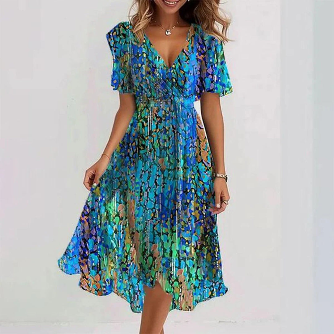 Serena Garden Grace Midi Dress | Lightweight Fabric