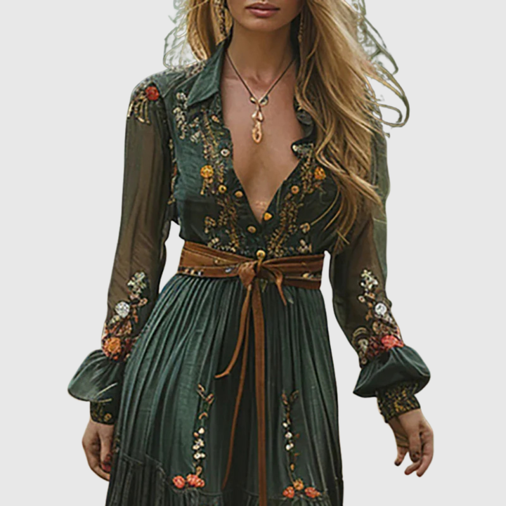 ALINA SOLEIL | ROMANTIC BOHO MAXI DRESS
