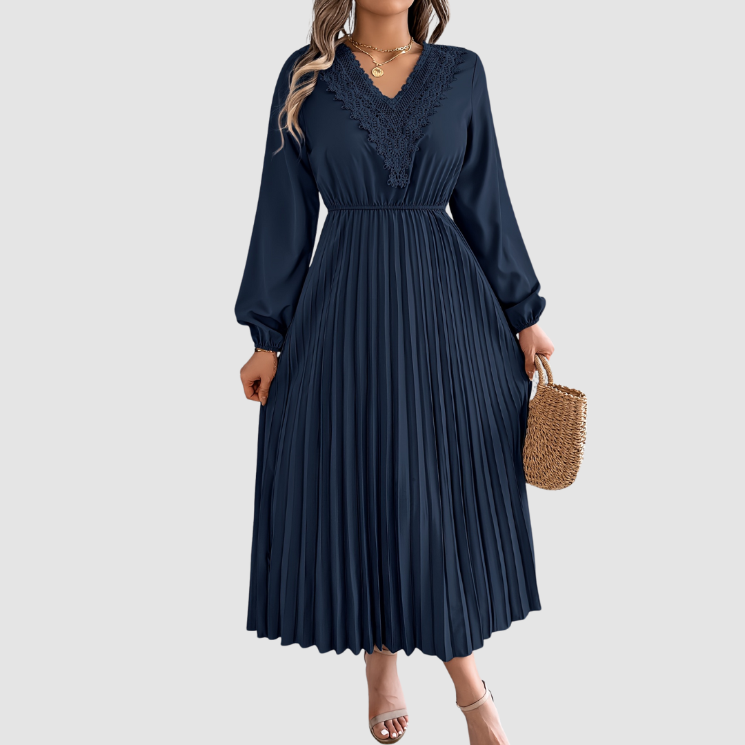 rosalind midi dress in blue ROSALIND QUINN
