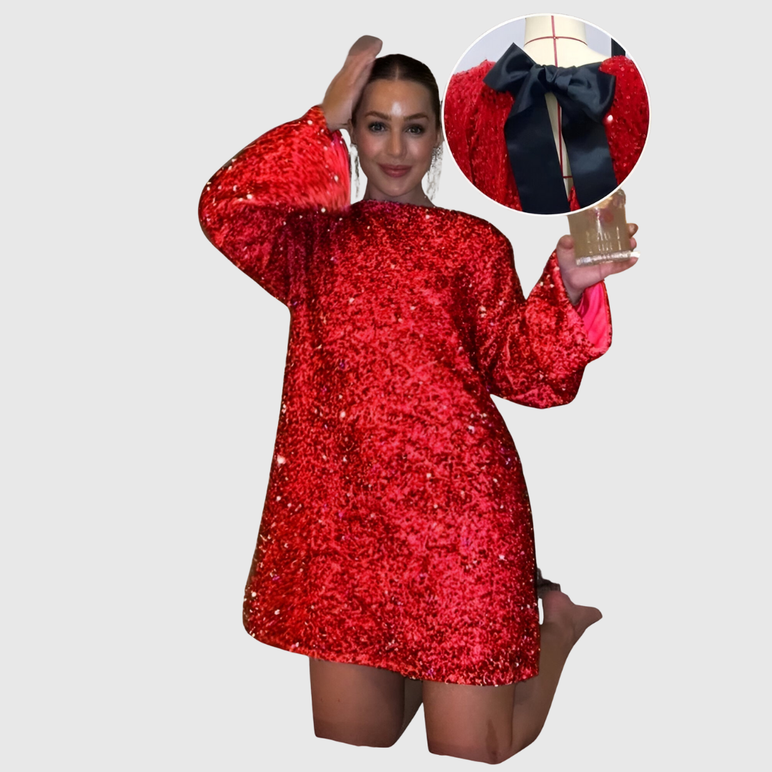 MARIBELLE | ELEGANT BOW-TIE DRESS