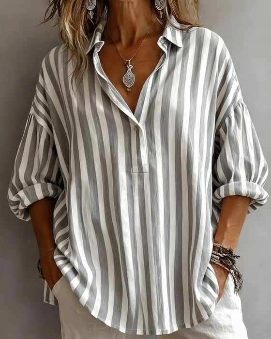Nora | Loose Striped Blouse