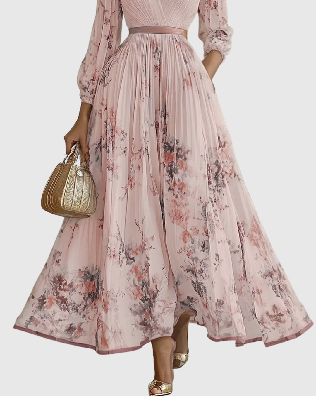 pleated maxi dress uk ROWELLA