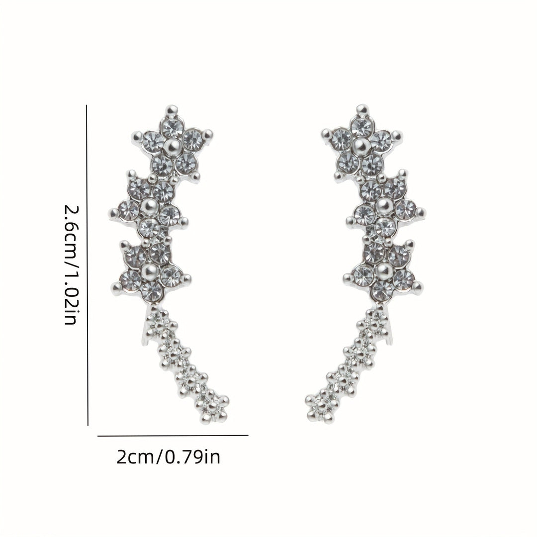 Elena | Light Catching Floral Earrings