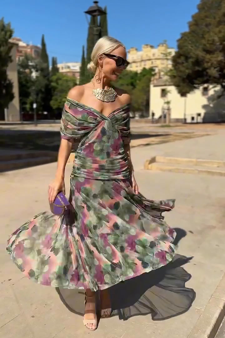 Eleanor Grace V-Neck Maxi Dress
