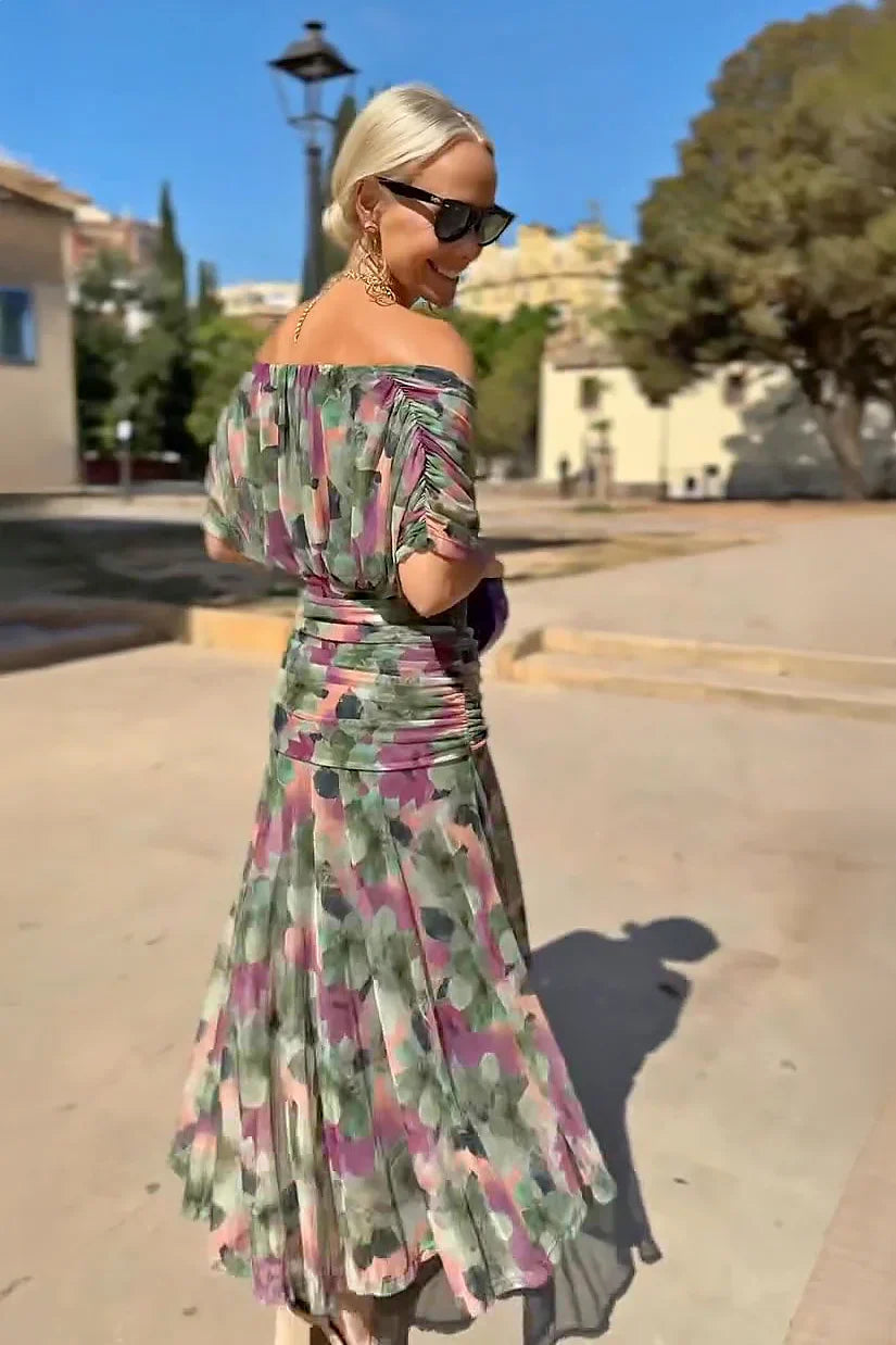 Eleanor Grace V-Neck Maxi Dress