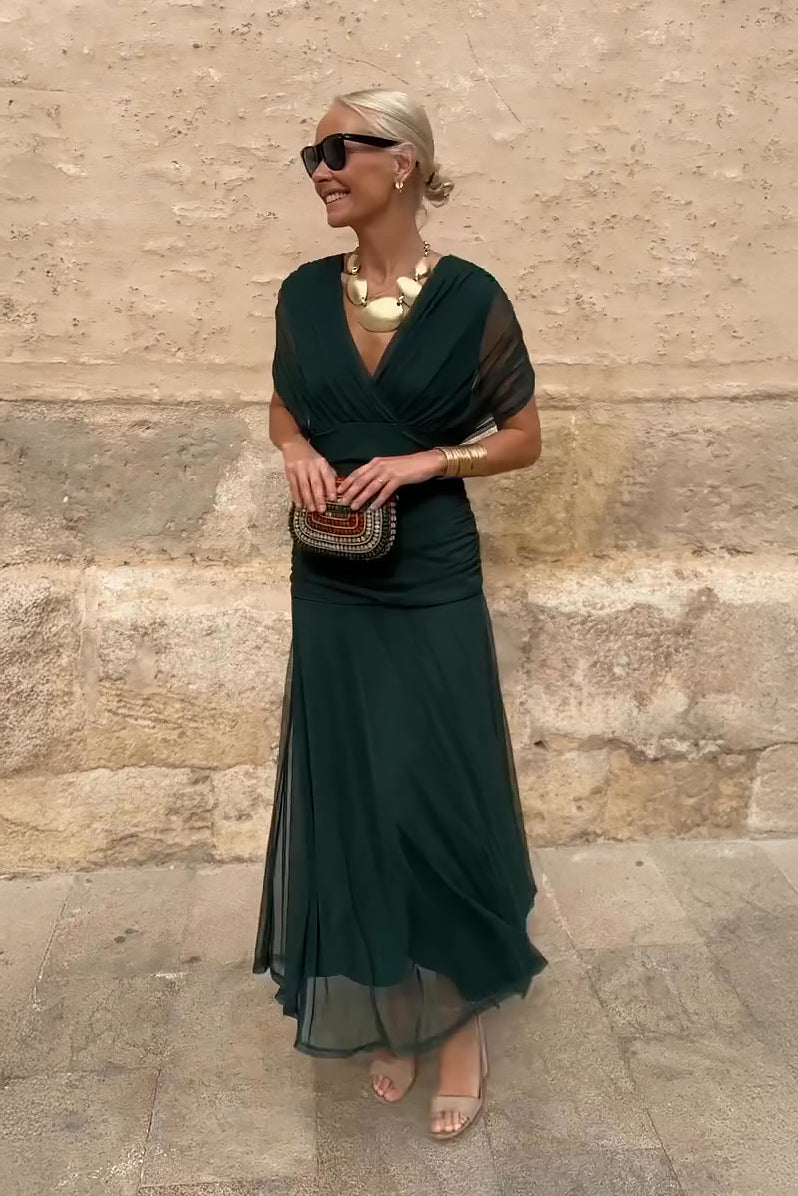 Eleanor Grace V-Neck Maxi Dress