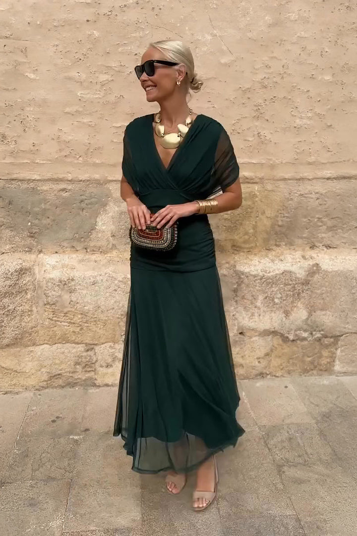 Eleanor Grace V-Neck Maxi Dress
