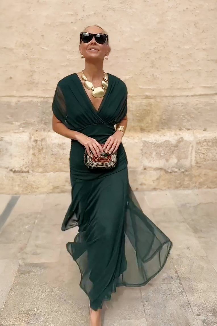 Eleanor Grace V-Neck Maxi Dress