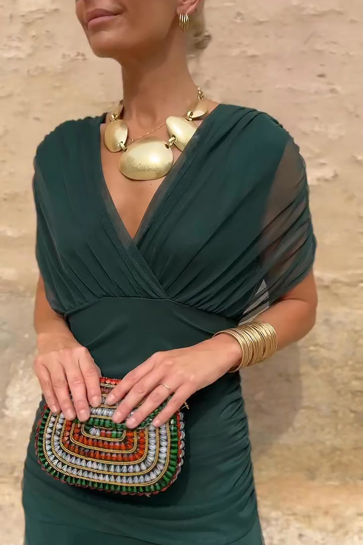 Eleanor Grace V-Neck Maxi Dress