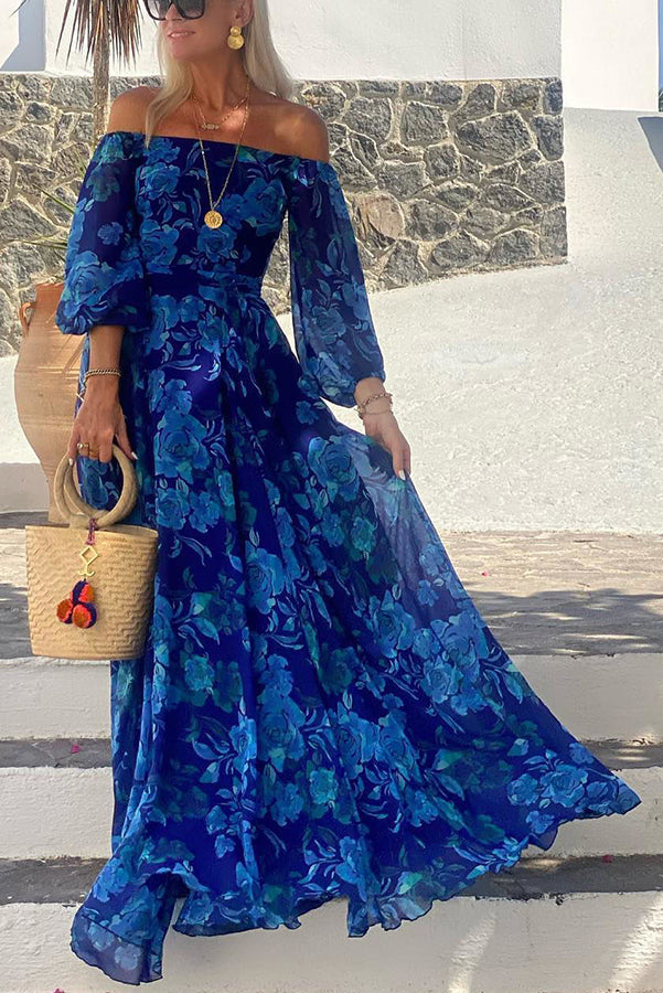 Maxi Dress with Soft Off-Shoulder Fit