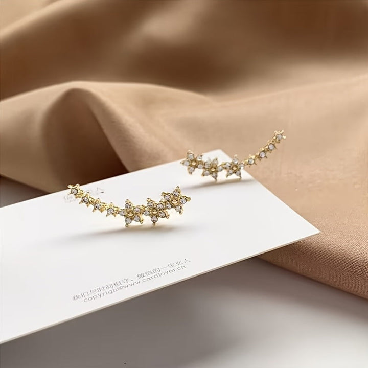 Elena | Light Catching Floral Earrings