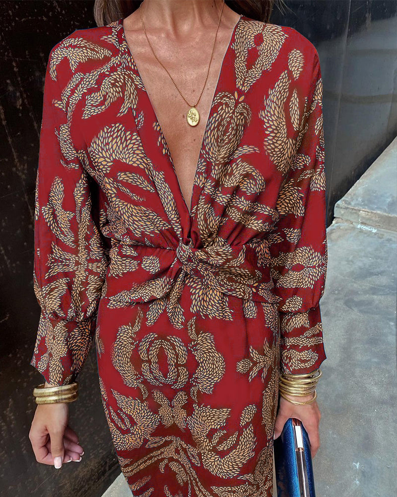 SERENA™ Flattering Comfort Wrap Maxi Dress