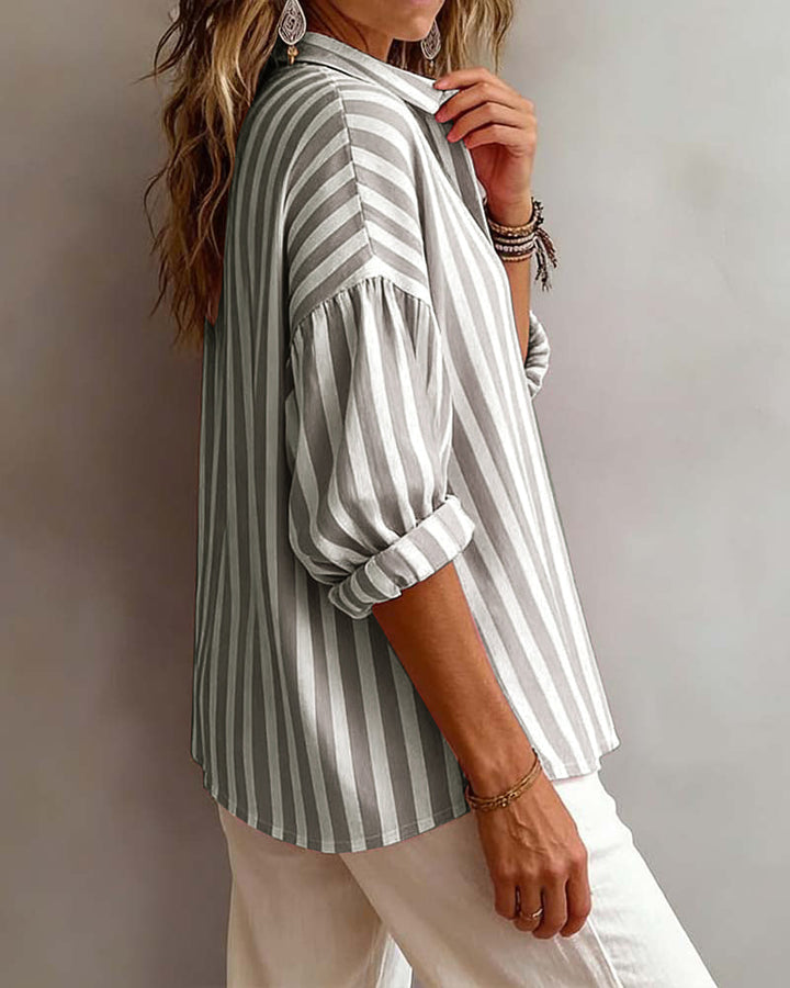 Nora | Loose Striped Blouse