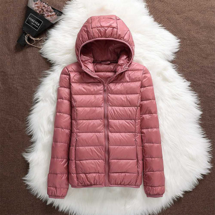 Metta Transitional Padded Jacket | Salmon