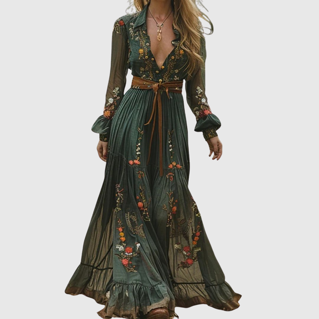ALINA SOLEIL | ROMANTIC BOHO MAXI DRESS