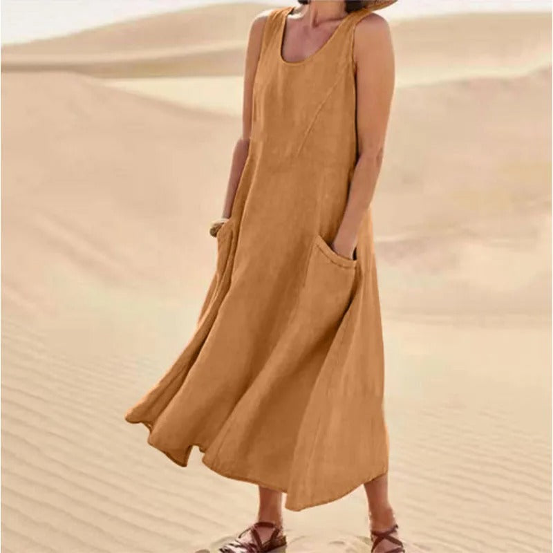 Tina Summer Linen Dress