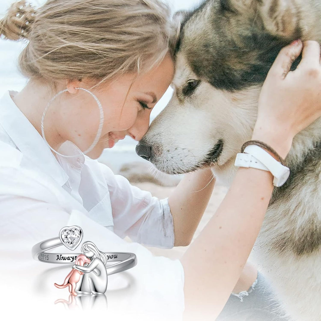 Marlow | Dog Embrace Ring (Rose)