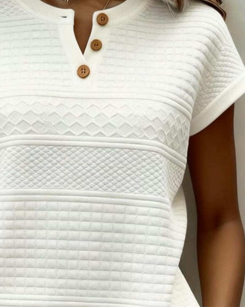 Short Sleeve V-Neck T-Shirt