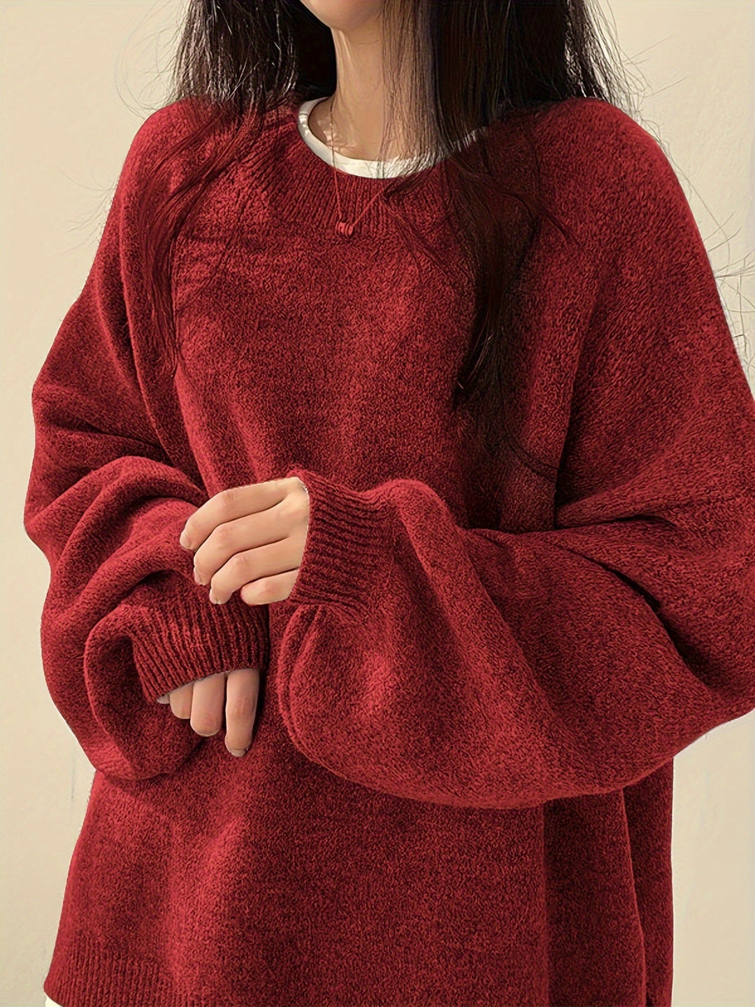 EVERLIGHT | SPLIT DETAIL CASUAL SWEATER