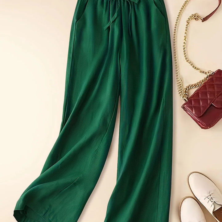 IMARA | WIDE-LEG DRAWSTRING TROUSERS