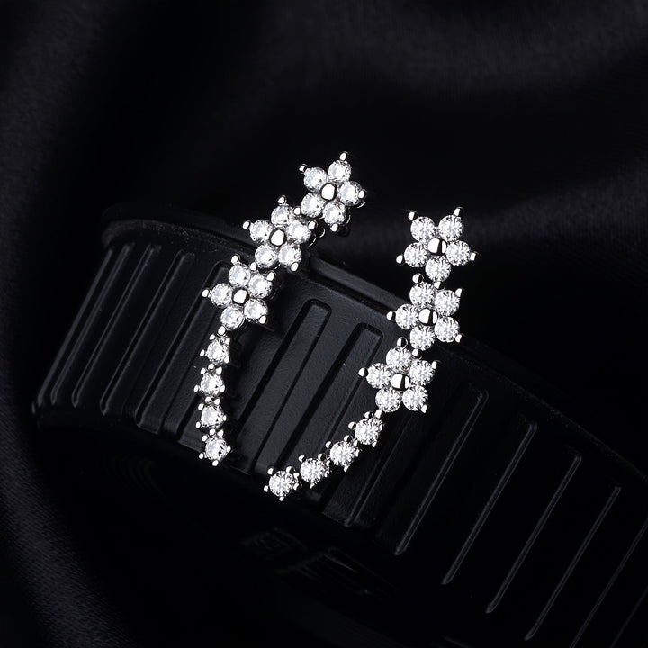 Elena | Light Catching Floral Earrings