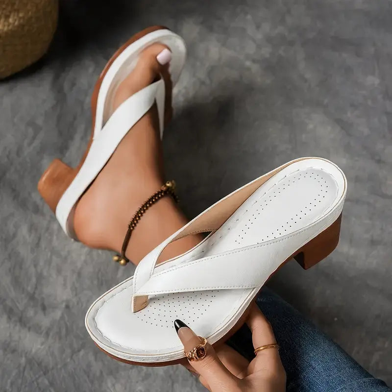 Hadley | The Block Heel Flip Sandal